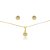 CONJUNTO BANHADO EM OURO 18K CJF-01181 - Imagem 1