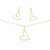 CONJUNTO BANHADO EM OURO 18K CJF-00549 - Imagem 1
