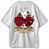 Coração Sagrado e Coração Imaculado Camiseta Cristã Oversized Jesus e Maria - Imagem 2