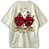 Coração Sagrado e Coração Imaculado Camiseta Cristã Oversized Jesus e Maria - Imagem 3