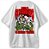 Salve Jorge Camiseta Cristã Oversized Com Guerreiro o inimigo treme. São Jorge - Imagem 2
