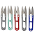 Kit 2 Tesouras Arremate Metal Costura Acabamento Patchwork - Imagem 3