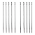 Kit 10 Agulhas De Tapeceiro Metal Niquel Tamanho 10cm Premium - Imagem 4