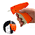 Fixador Etiqueta Tag Pistola Aplicadora Laranja + 100 Refil Tag Pin - Imagem 1