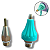 Pistola Cola Quente Grande Princess 2 Bicos Bivolt 80W - Imagem 2