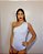 Body Mabel Um Ombro Sem Manga Branco - Imagem 2