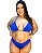 Biquini Bikini Plus Size Moda Praia 3 Peças Cortininha+Canga - Imagem 3