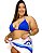 Biquini Bikini Plus Size Moda Praia 3 Peças Cortininha+Canga - Imagem 2