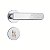 Fechadura Para Porta de Banheiro Roseta Redonda de Aço Inox 823/21 - Stam - Imagem 1