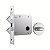 Fechadura Para Porta de Banheiro Roseta Redonda Classic Inox 1006 - Stam - Imagem 1