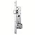 Fechadura Externa Para Porta Perfil Metálico Espelho Inox 601/11 - Stam - Imagem 3