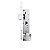 Fechadura Perfil Metálico Externa 74mm 1/2 Maçaneta Espelho Branco 603/11 - Stam - Imagem 3