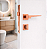 Fechadura para Porta de Banheiro Quadrada Classic Rose 55mm - Imagem 1