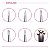 Kit com 5 Pincéis de Silicone Nail Art - Cabo Sereia - Imagem 3