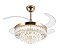 VENTILADOR CRISTAL CASCATA 50CM / 107CM 30W COM CONTROLE REMOTO - Imagem 1