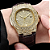 Relógio Cravejado pulseira de Couro - Masculino - Imagem 4