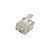 Modular Plug RJ11 6P4C-B Flash Ouro - Kit 100 Unidades - Imagem 2