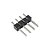 Barra de Pinos 1X04X180C Simples 2,54MM - Kit 100 unidades - Imagem 1
