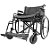 Cadeira de Rodas Dobrável Para Obeso 180 Kg assento 62 cm D500 Dellamed - Imagem 2
