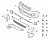 Moldura inferior parachoque dianteiro Fiat Uno 2015 2020 10022208 - Imagem 3
