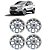 Jogo Roda Liga Aro 17 Prata Ecosport Original Ford + calotas - Imagem 1