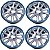 Jogo Roda Liga Leve Aro 15 Orig Ford Ecosport 2013 A 2021 Prateado - Imagem 1