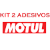 Adesivo Motul 20 Cm X 5,5 Cm Vermelho 2 Unidades - Imagem 2