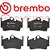 Pastilha Freio Traseiro Brembo Porsche 718 Boxster E Cayman P65028 - Imagem 4