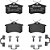 Pastilha Freio Traseiro Brembo Vw T-cross Polo Virtus Nivus Jetta Golf Audi A1 Citroen DS3 P85020-T - Imagem 3