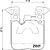 Kit Pastilha Freio Traseiro Brembo Bmw M M2 M3 M4 F80 F82 F83 P06087T - Imagem 6