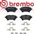 Pastilha Freio Traseiro Brembo Audi A4 A5 A6 Q5 SQ5 2020 A 2023 P85186T - Imagem 2