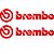 Adesivos Brembo de alta qualidade Premium 2 Unidades - Imagem 1