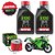 Kit 2 Óleo Motul 5100 10w40 Filtro Hiflo Ninja 250 Com Anel HF401 - Imagem 1