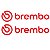 Adesivos Brembo alta qualidade Premium 2 Unidades 5,5 Cm - Imagem 1
