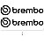 Adesivos Brembo alta qualidade Premium 2 Unidades 11 Cm - Imagem 2