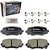 Pastilha Freio Traseira Compass Renegade Commander Ceramica F03B076189 - BC1809 - D1809 - 77367959 - 77367960 - - Imagem 2