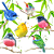Guardanapo Bird Paradise 1334362 PPD com 2 peças - Imagem 1