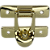 Fecho Alavanca de Encaixe G em Metal Dourado 3,9x3,4cm - Imagem 1