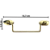 Puxador Alça Tradicional P em Metal Dourado 14,7x3,5cm - Imagem 2