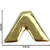 Letra Acento Circunflexo em Metal Dourado 0,9x0,6cm - Imagem 2