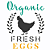Stencil OPA 14x14 OPA 2923 FarmHouse Organic Fresh Eggs - Imagem 1