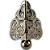Pezinho Cantoneira Romano em Metal Niquel P 2,8x2,2cm PM-1618 - Imagem 1
