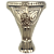Pezinho Pata de Elefante Egípcio em Metal Níquel 2,2x1,9cm PM-1465 - Imagem 1