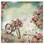 Papel Scrapbook Litoarte 30,5x30,5 SD-854 Bicicleta e Rosas - Imagem 3