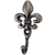 Gancho Flor de Lis em Metal Prata Velho 5,1x2,9x1,9cm PM-2061 - Imagem 1