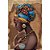 Papel Decoupage Arte Francesa Litoarte AF-286 31,1x21,1cm Africana Colar Amarelo - Imagem 1