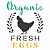 Stencil OPA 2903 FarmHouse Organic Fresh Eggs 10x10cm - Imagem 1