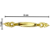 Puxador Alça Wings Asas G em Metal Dourado 9x1cm PM-1873 - Imagem 2