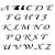 Stencil OPA 15x20 0299 Alfabeto Clássico 1,7 à 2,5cm - Imagem 1