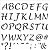 Stencil OPA 30,5x30,5 3418 Alfabeto Maiúsculo - Imagem 1